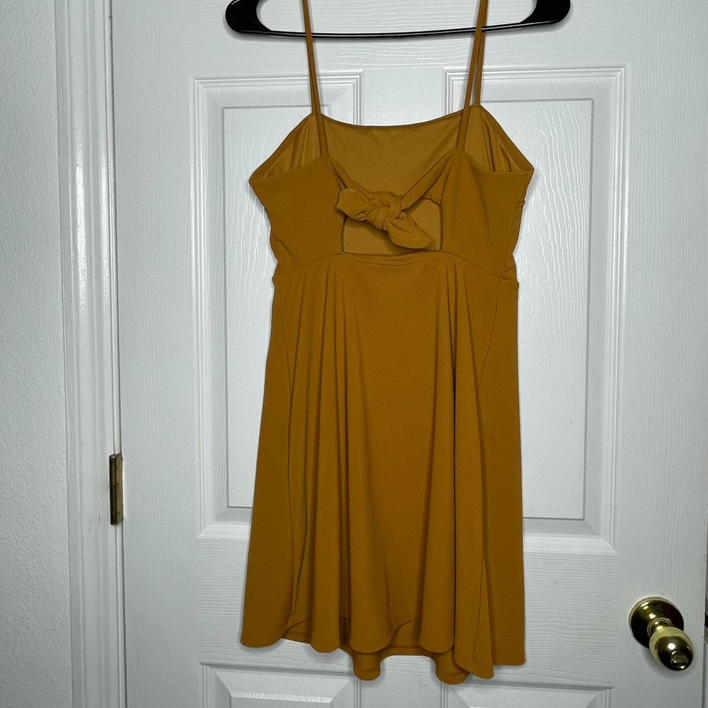 Forever 21 mustard colored mini party dress